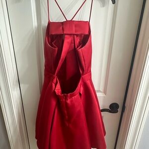 Red Bow Dillards Prom Hoco Formal Short Dress